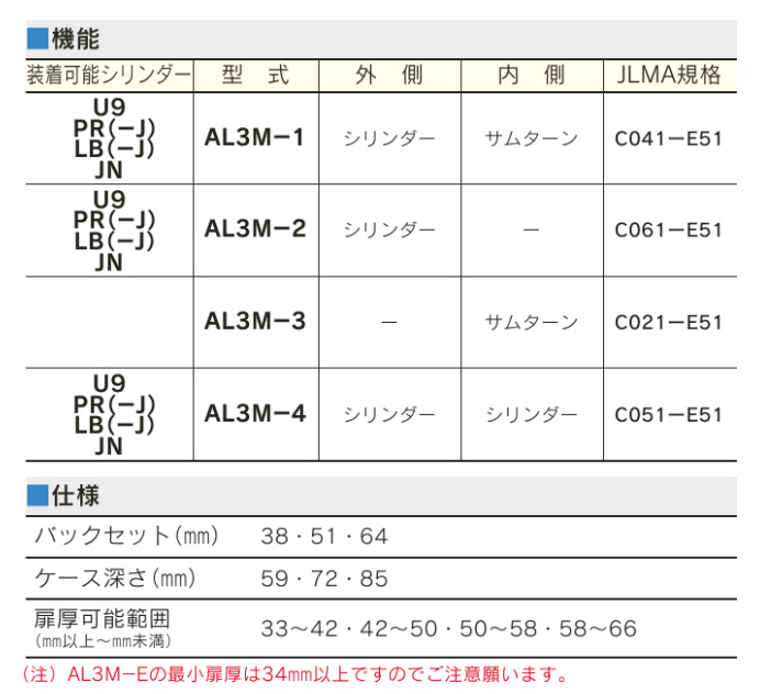 MIWA AL3M-1電気錠を全国卸売販売！